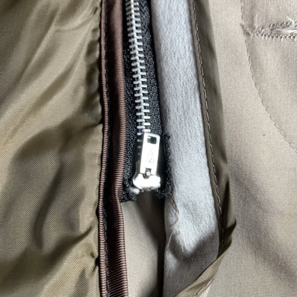 London Fog Trench Coat Men's Size 40 Reg. Tan Hidden Buttons Removable Liner - Picture 13 of 13